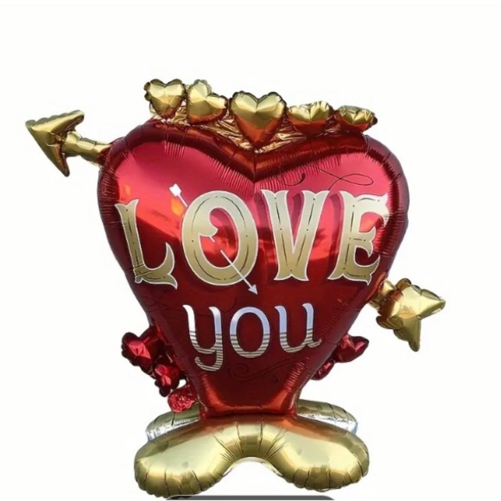 40 Inch Heart Shaped Balloon Cartoon Decor for any celebration - Picture 2 of 3